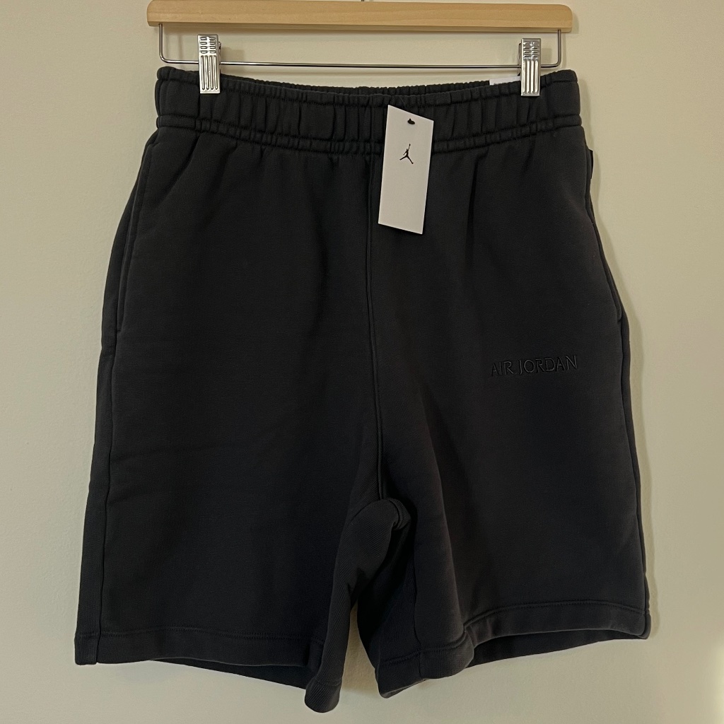 Men's Jordan Black Wordmark Fleece Shorts (Sizes: S, M, L)